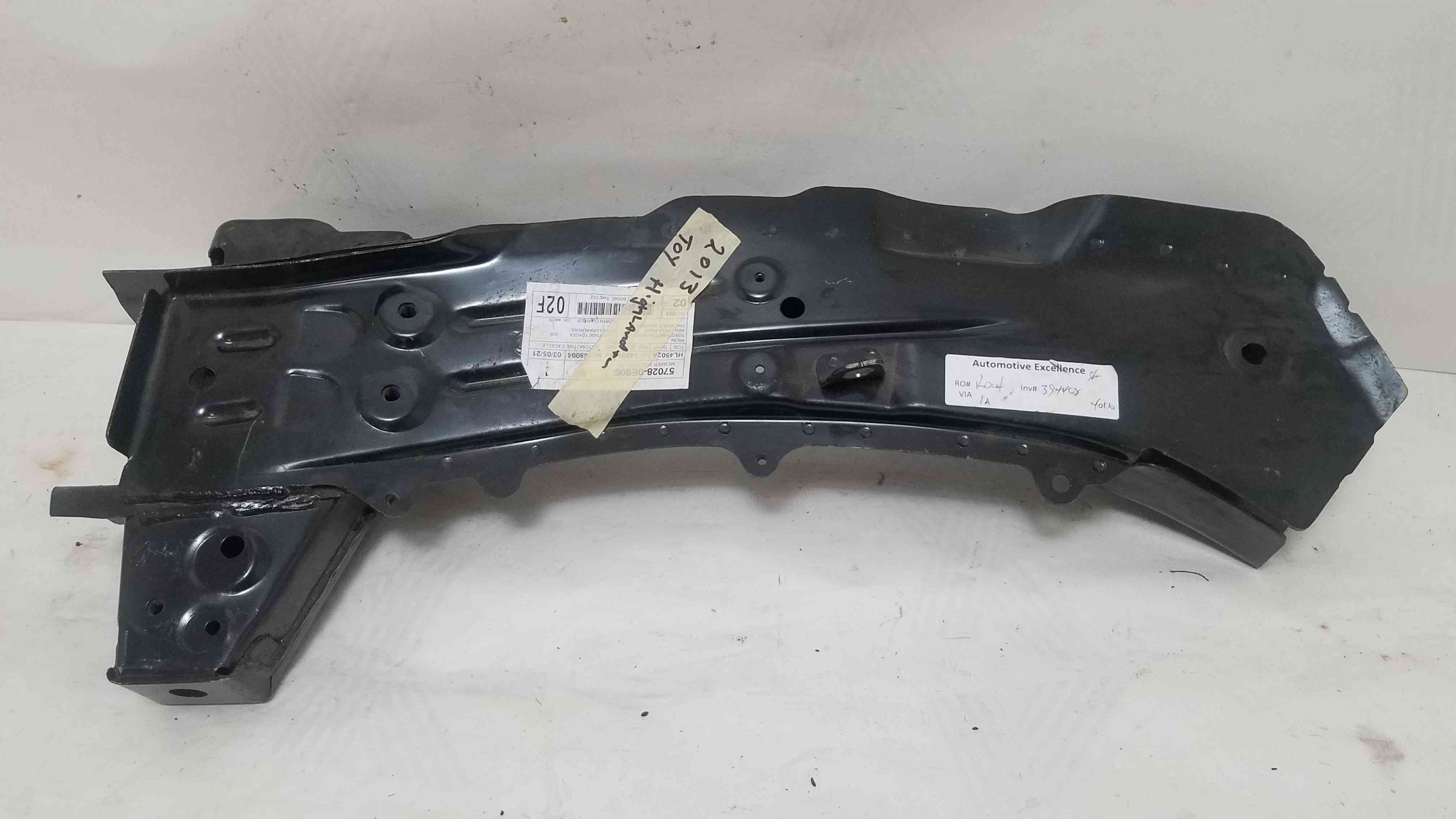 Лонжерон передній внутрішній лівий Toyota Highlander 2013 2012 2011 2010 2009 2008 57028-0E906 57028-48906